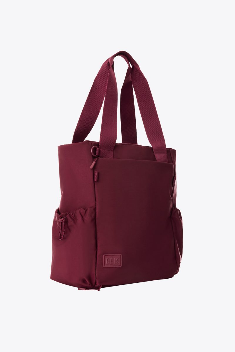 BEIS129802 TheSportTote Burgundy product side 0409 V2