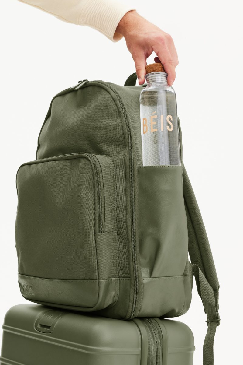 BEIS219156 Backpack Olive Details 0049