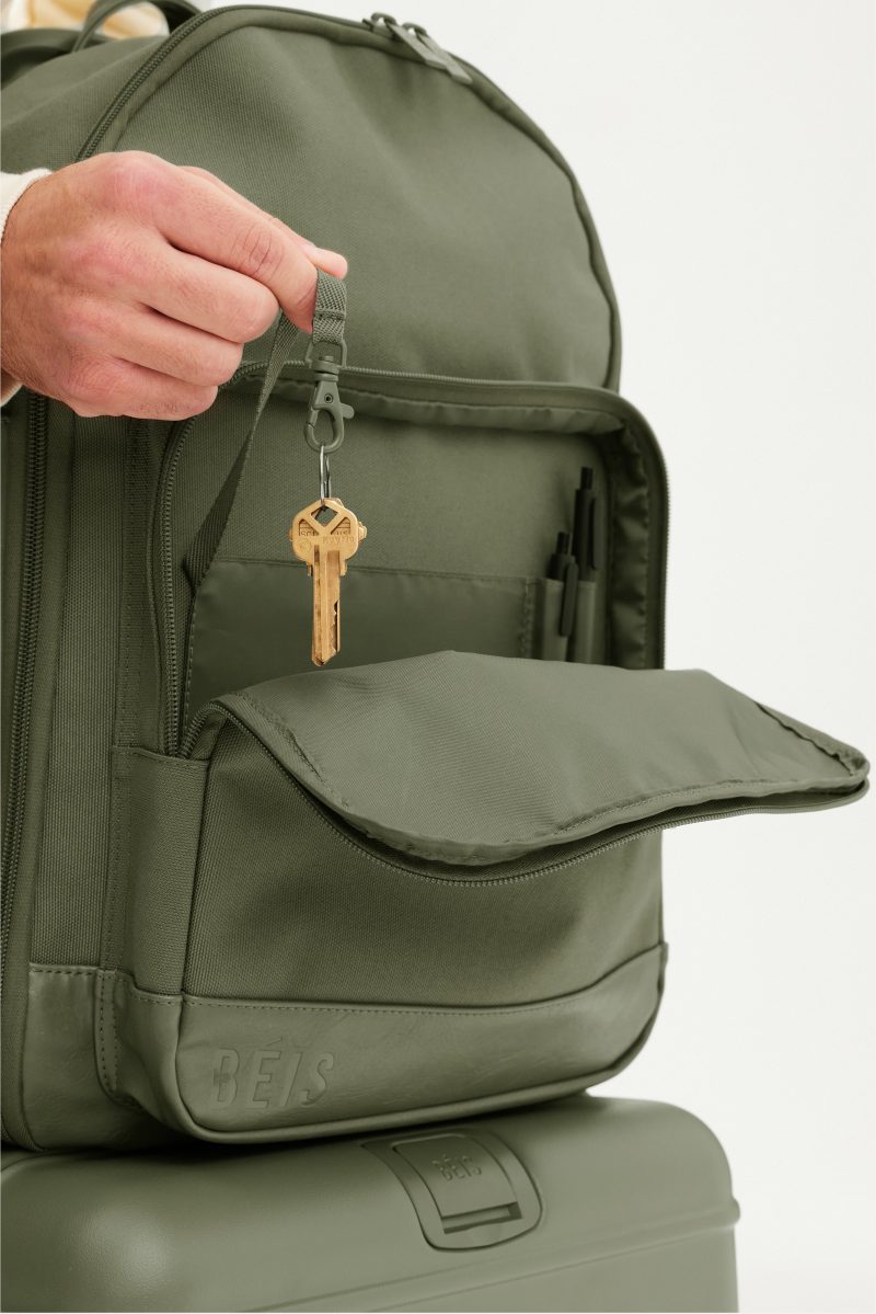 BEIS219156 Backpack Olive Details 0057