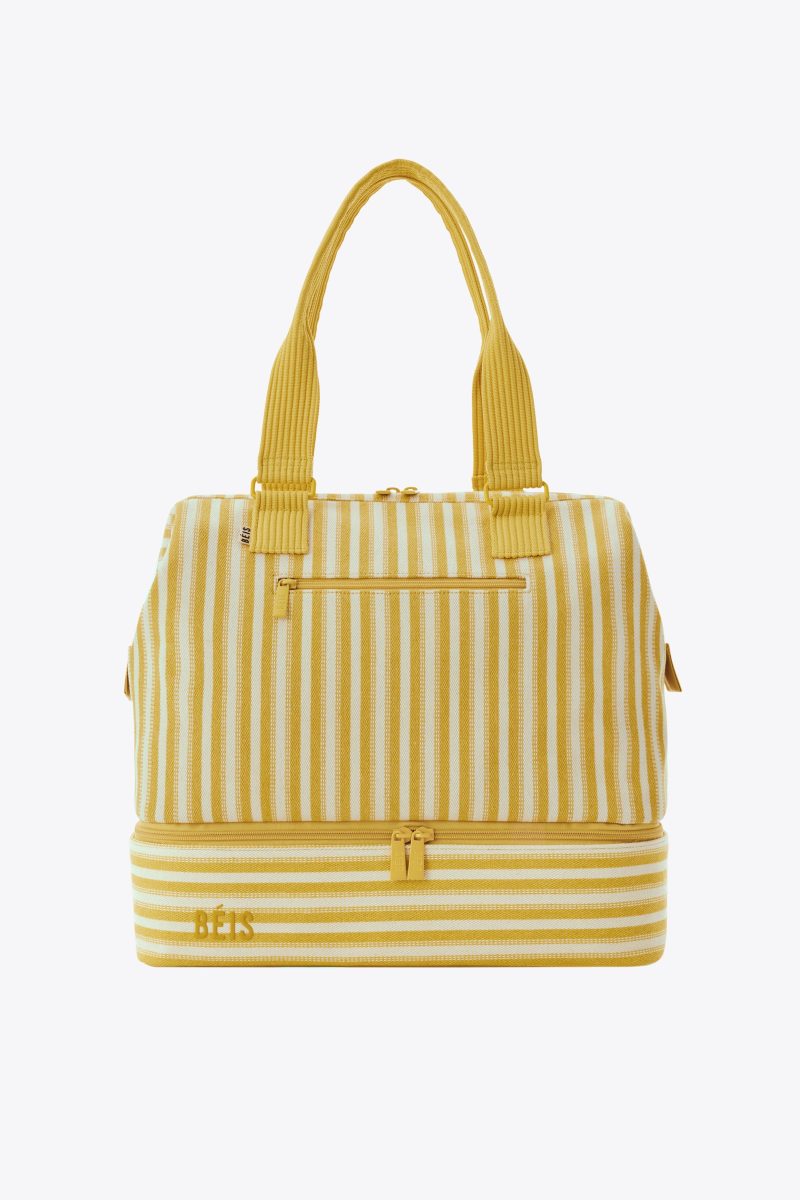 BEIS224572 StripedMiniWeekender Honey Front 0043 V1