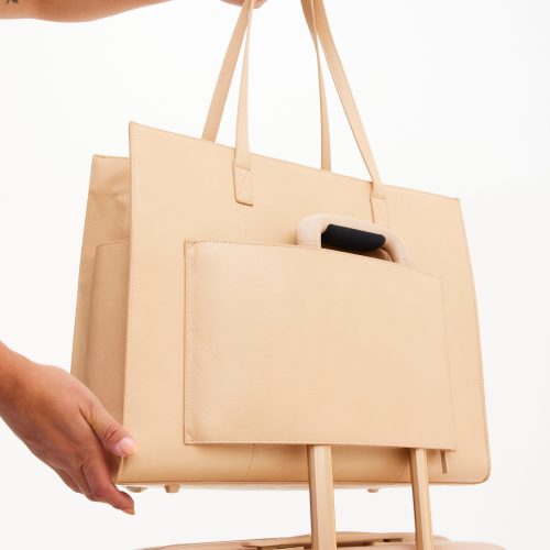 BEIS324648 LARGEWorkTote Beige Details 1446