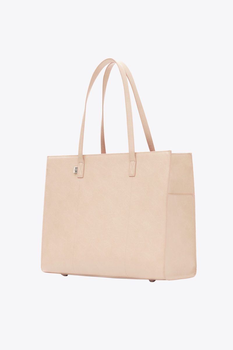 BEIS324648 LARGEWorkTote Beige Product Side 1896 V1