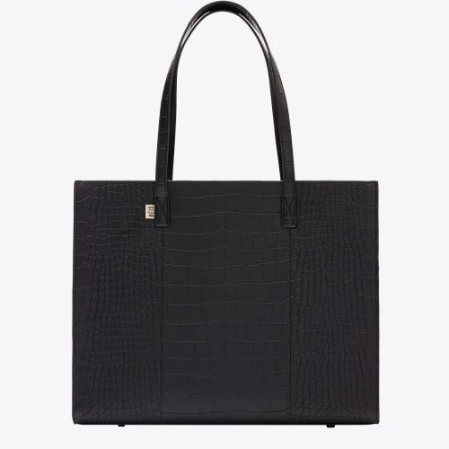 BEIS324650 LARGEWorkTote BlackCroc Product Front 1880