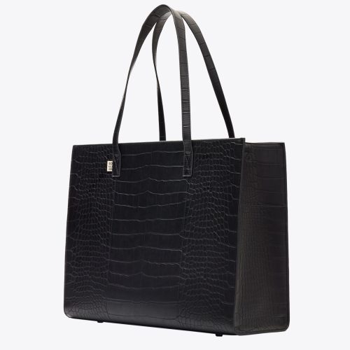 BEIS324650 LARGEWorkTote BlackCroc Product Side 1882