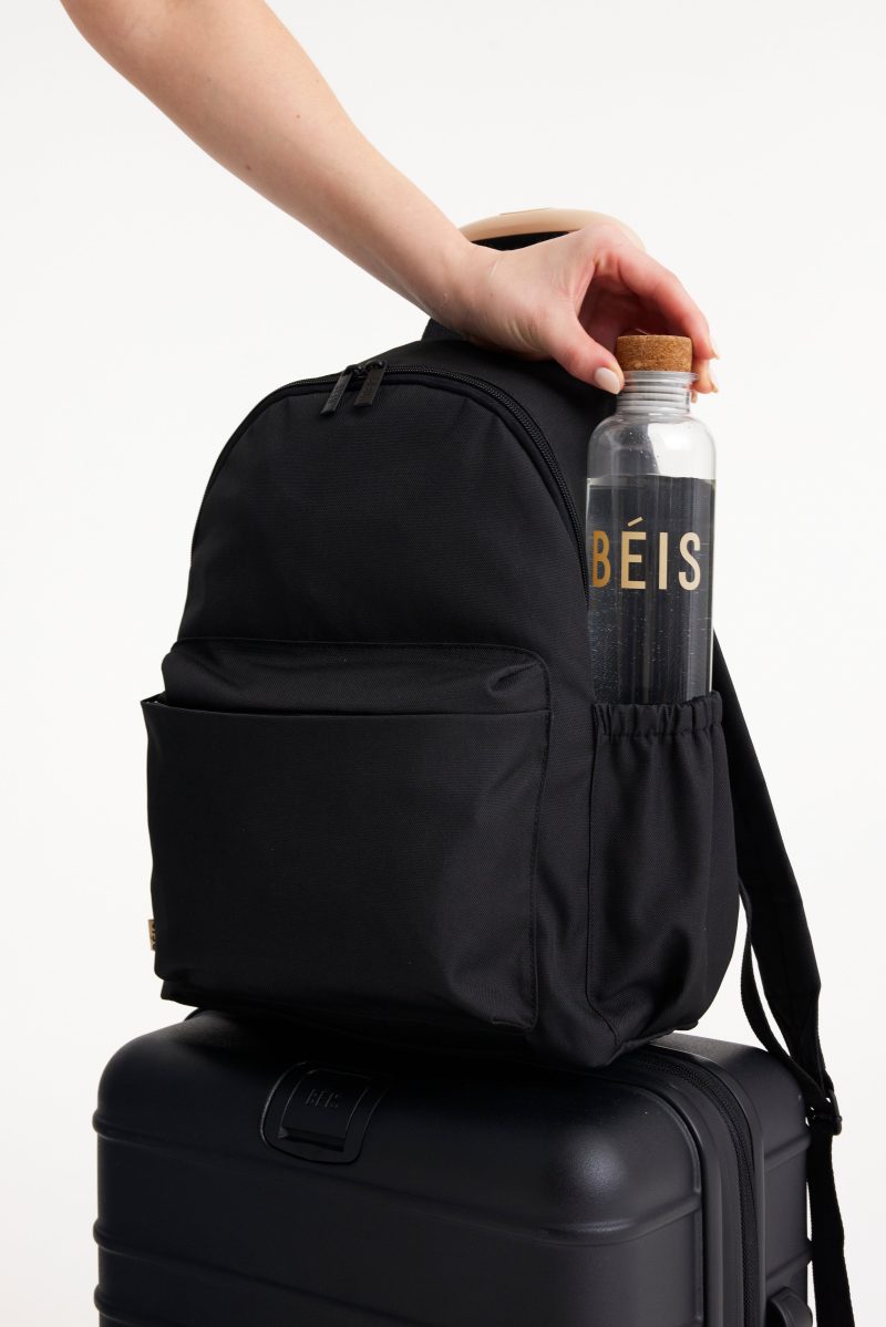 Beis Detail Backpack Black 1038