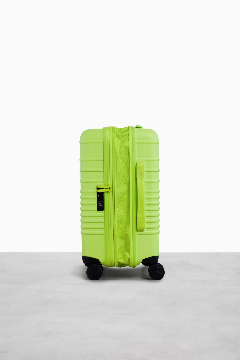 CarryOn Green Luggage Expanded 4016