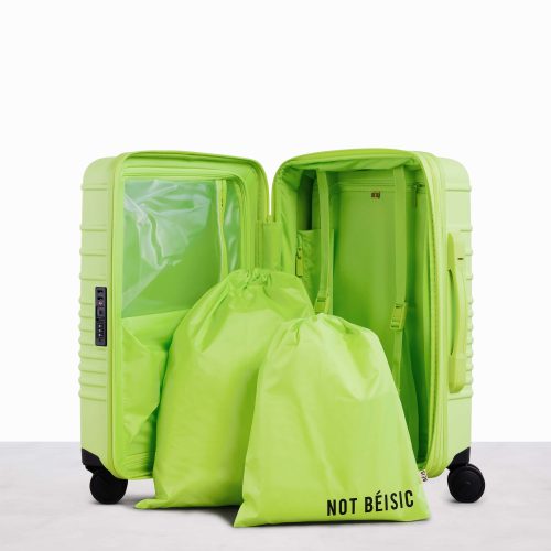 CarryOn Green Luggage Interior 4017