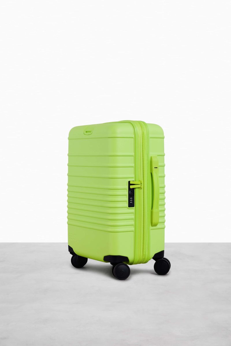 CarryOn Green Luggage Side 4013