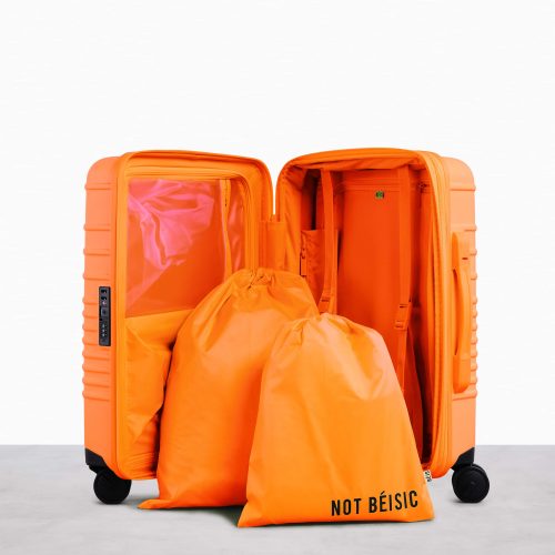 CarryOn Orange Luggage Interior 3989