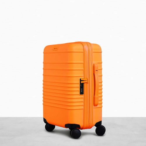 CarryOn Orange Luggage Side 3985