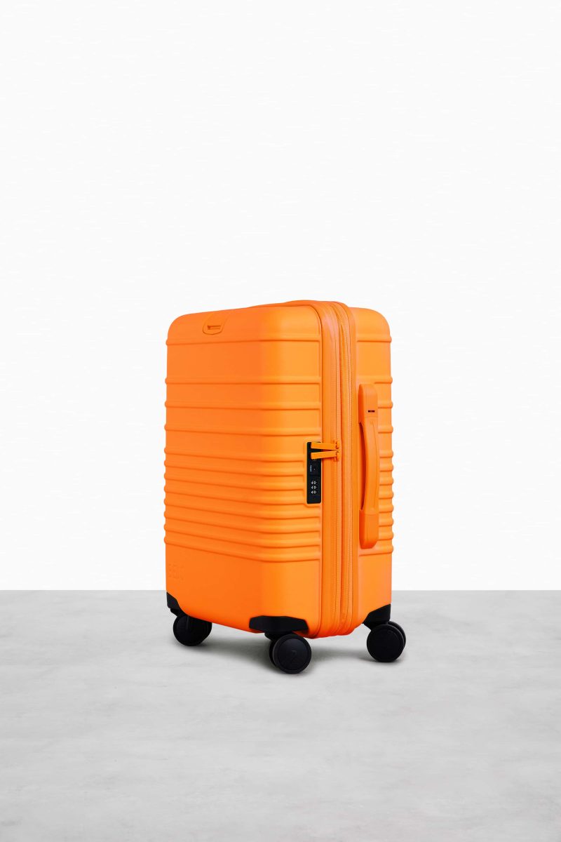 CarryOn Orange Luggage Side 3985